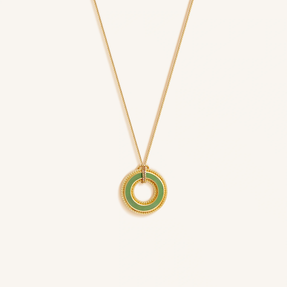 Circle of Harmony Jade Karma Necklace