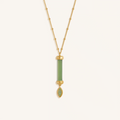 Guardian Spirit Jade Evil Eye Gold Necklace 1