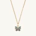 Vibrant Awakening Butterfly Charm Necklace 1