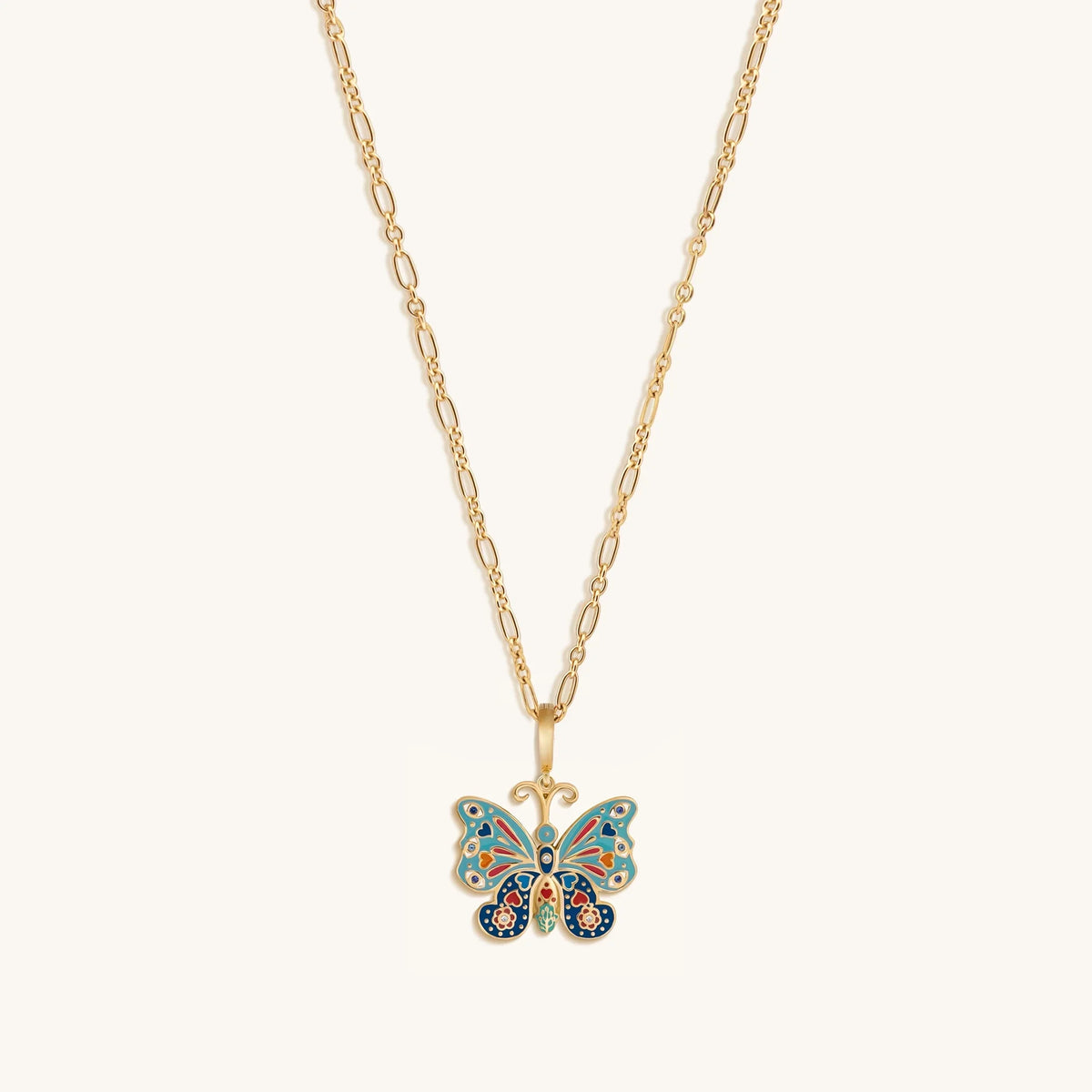 Vibrant Awakening Butterfly Charm Necklace