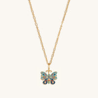 Vibrant Awakening Butterfly Charm Necklace