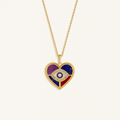 Ethereal Bloom Heart Charm Necklace 1
