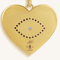 Ethereal Bloom Heart Charm Necklace 3