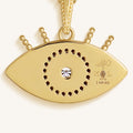 Radiant Gaze Evil Eye Aquamarine Necklace 3