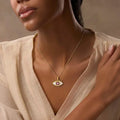 Radiant Gaze Evil Eye Aquamarine Necklace 2