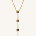 Whispering Gaze Evil Eye Onyx Necklace 3
