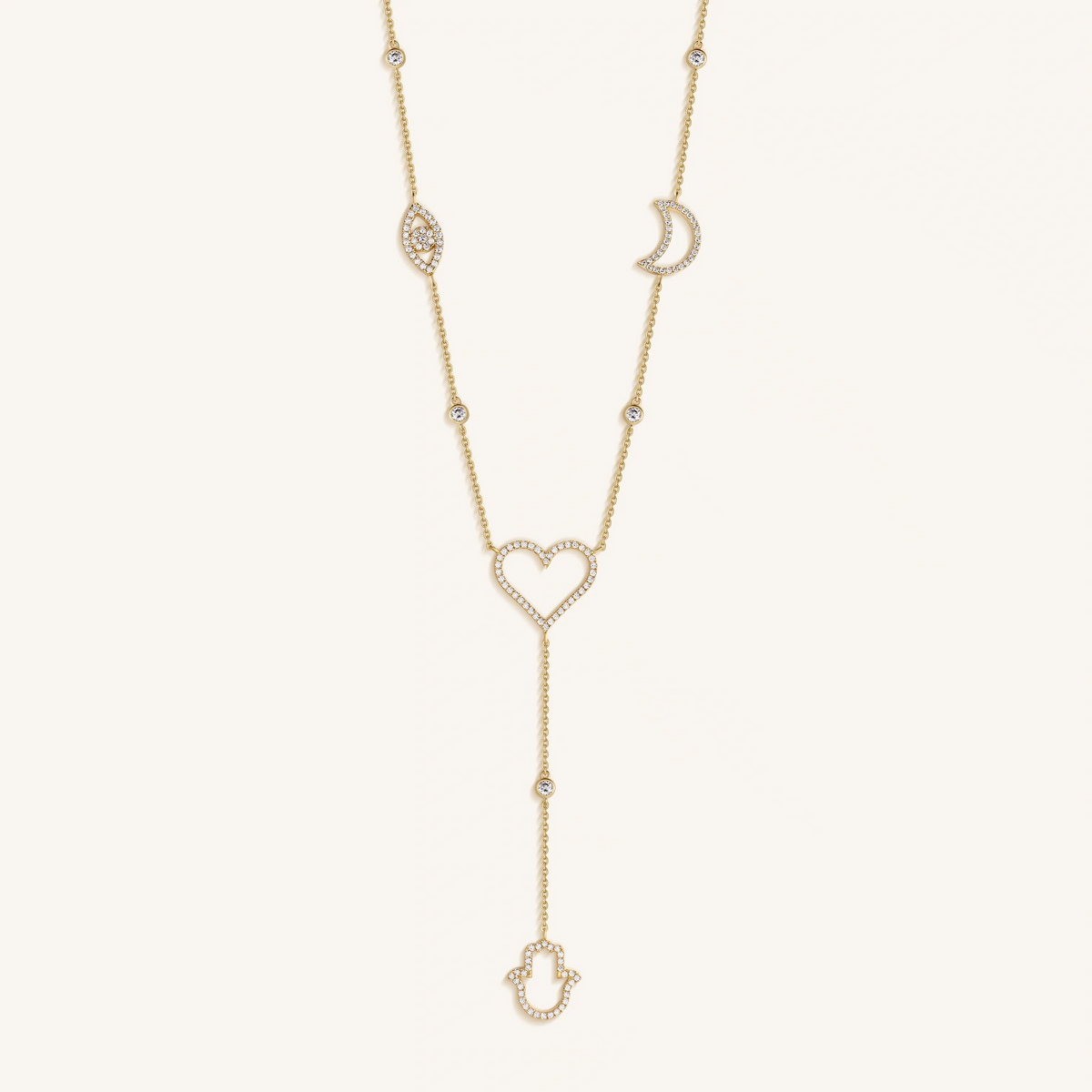 Radiant Harmony Multi-Charm Necklace