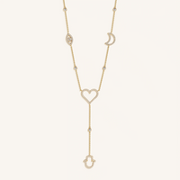 Radiant Harmony Multi-Charm Necklace