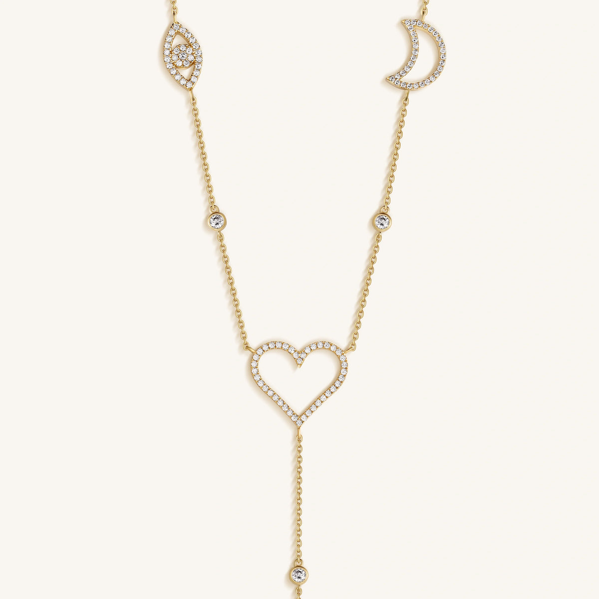 Radiant Harmony Multi-Charm Necklace