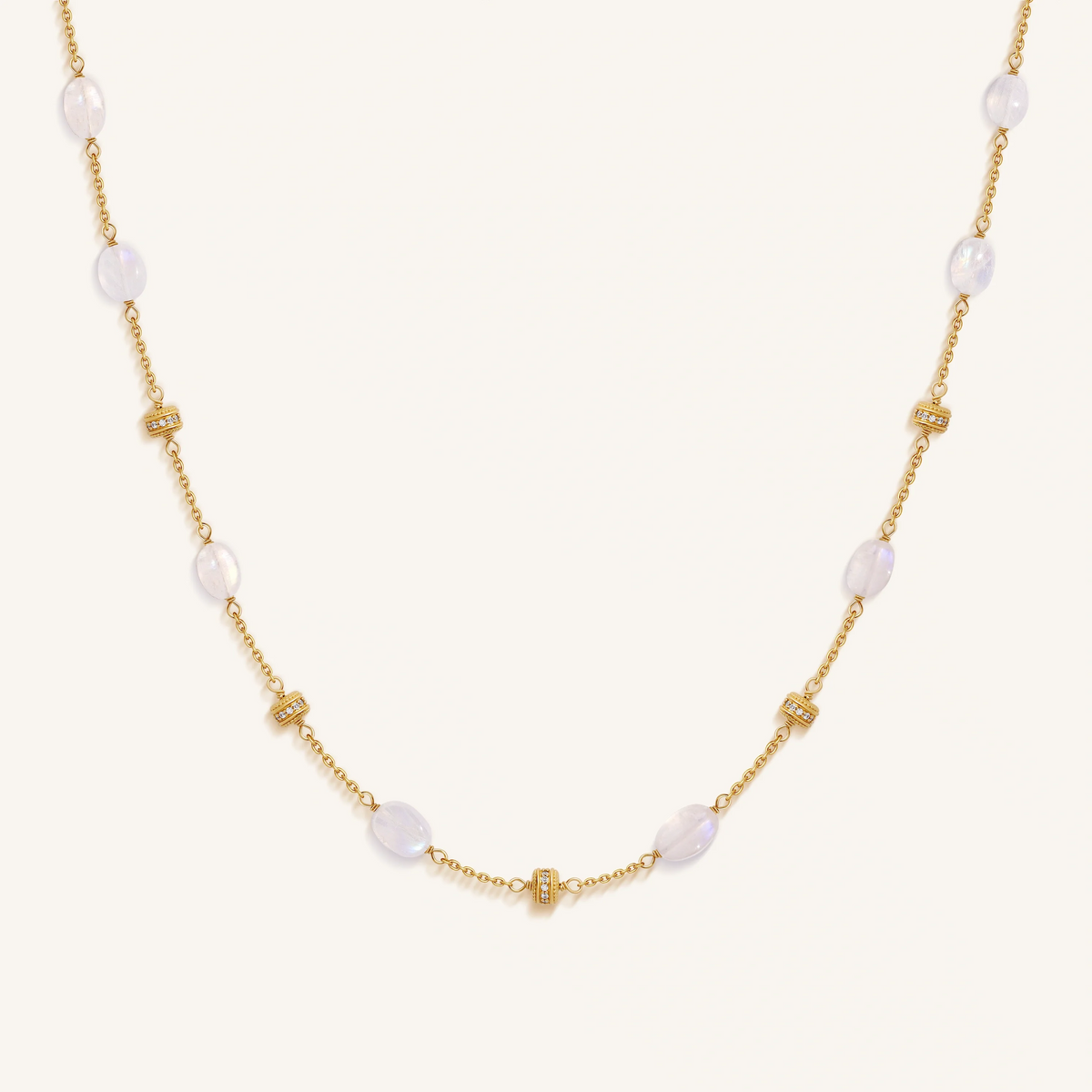 Moonlit Radiance Moonstone Necklace