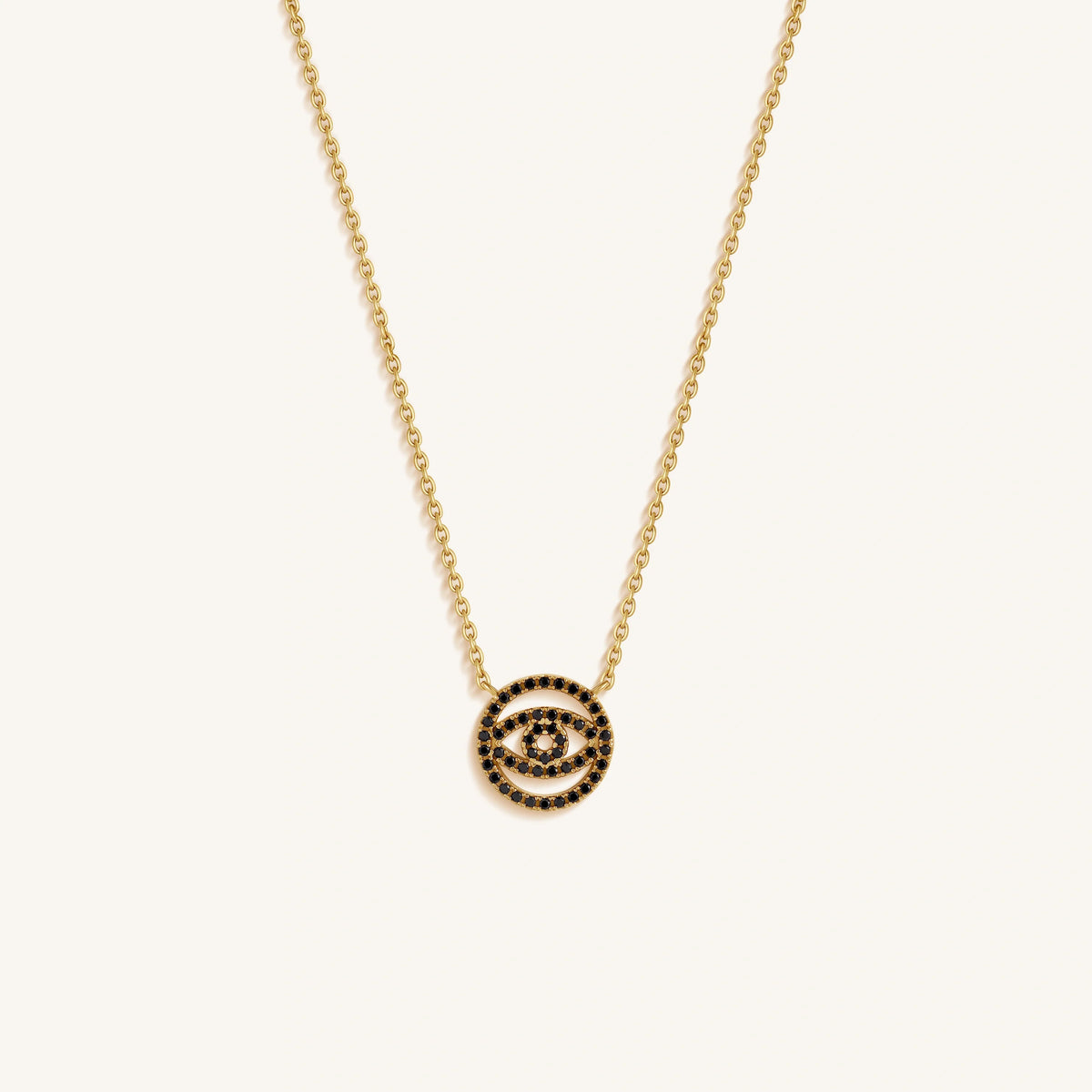 Obsidian Grace Evil Eye Necklace