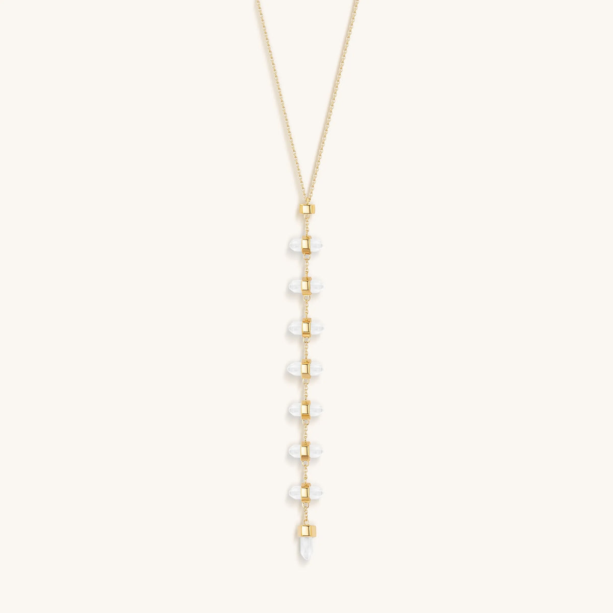 Magnified Vibrations Clear Quartz Necklace