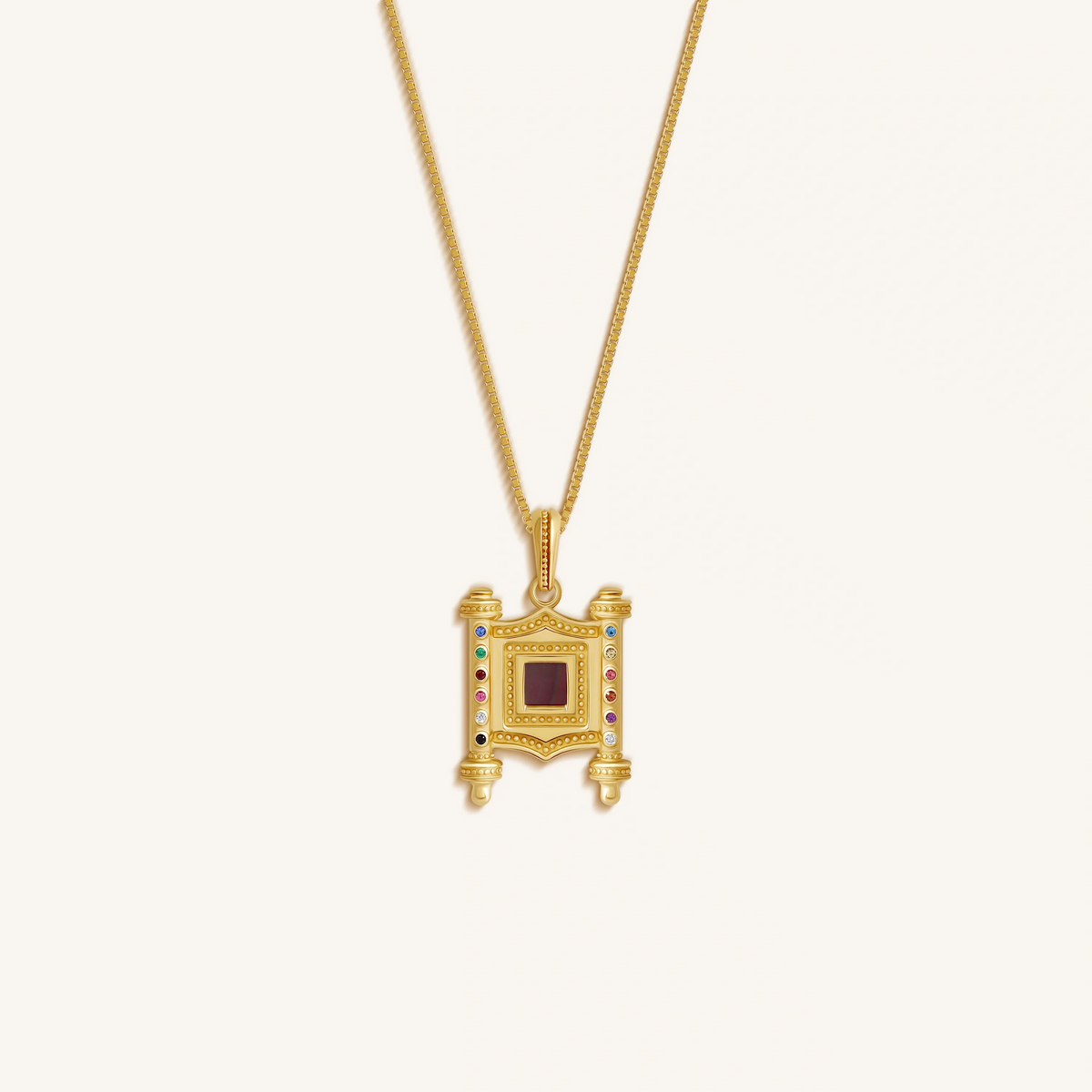 Prism of Faith 12 Tribes Gem Torah Nano Chip Necklace