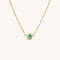 Constant Growth Turquoise Flower Gold Necklace 1
