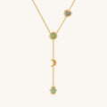 Dreams Fulfilled Multi-Stone & Multi-Symbol Gold Necklace 1