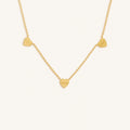 Abundant Solace Mother of Pearl Heart Gold Necklace 3