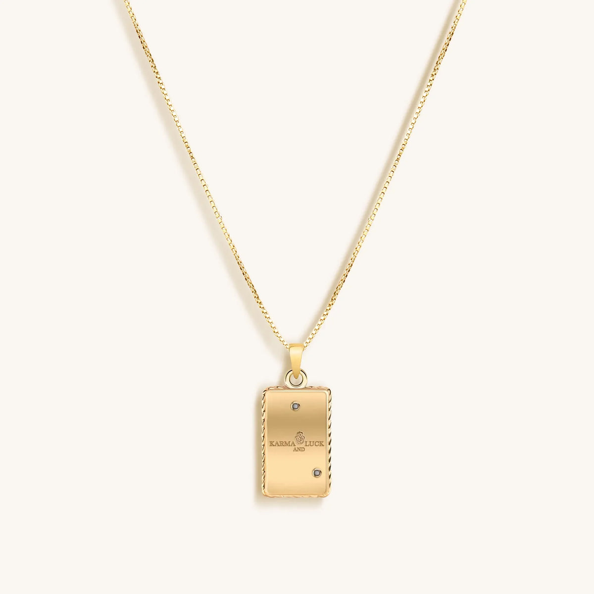 Patient Progress White Enamel Taurus Card Necklace