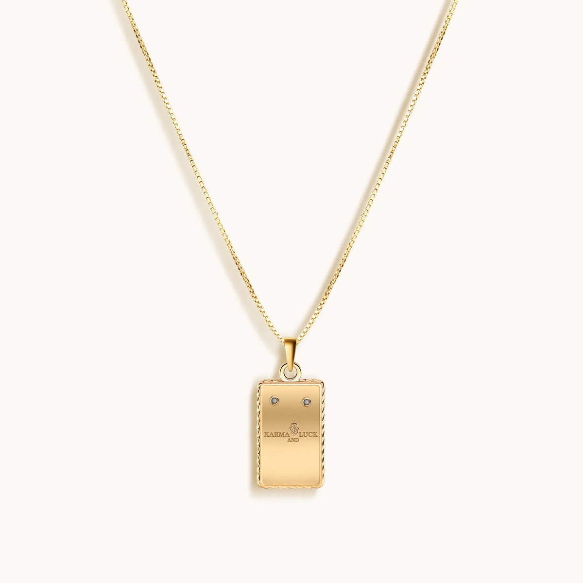 Emotional Being White Enamel Cancer Card Necklace
