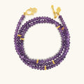 Divine Balance Amethyst Hamsa Wrap Bracelet 3