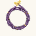 Divine Balance Amethyst Hamsa Wrap Bracelet 1
