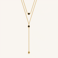Mystic Drift Onyx Lariat Necklace 1