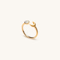 Shift in Consciousness Moonstone Gold Moon Ring 1