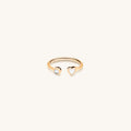 Pure Love Heart Petite Gold Ring 3