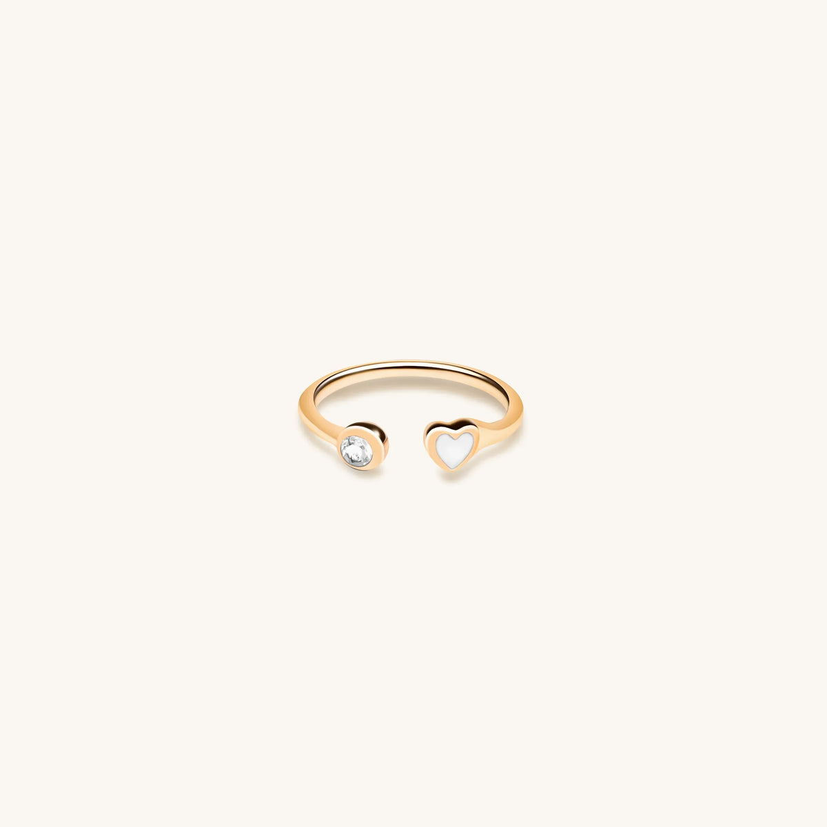 Pure Love Heart Petite Gold Ring