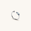 Focused Protection Evil Eye Navy Enamel Ring 1
