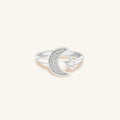 Cosmic Transformation Silver Moon & Star Ring 3