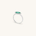 Clear Ambitions Malachite Evil Eye Ring 1