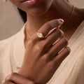 Success Enhancer Evil Eye Mother of Pearl Ring 2