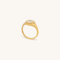 Success Enhancer Evil Eye Mother of Pearl Ring 1