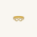 Infinite Harmony Dainty Gold Stack Ring 3