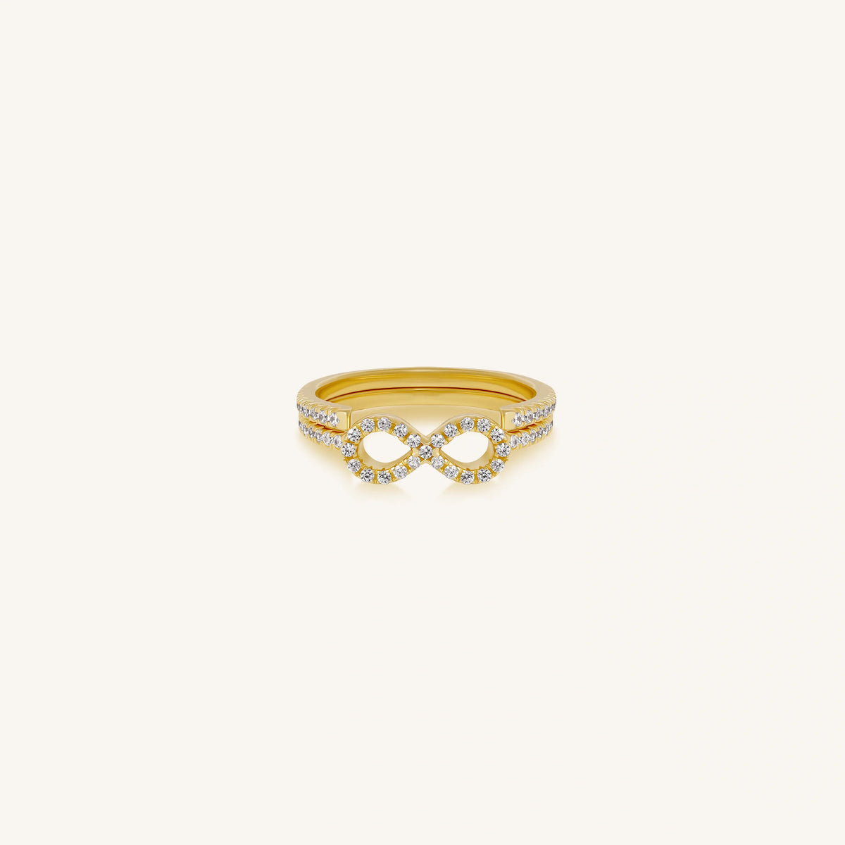 Infinite Harmony Dainty Gold Stack Ring
