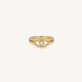 Still Vision Evil Eye Gold Stack Ring 3