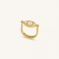 Calm Protection Evil Eye Gold Ring 3