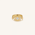 Calm Protection Evil Eye Gold Ring 8