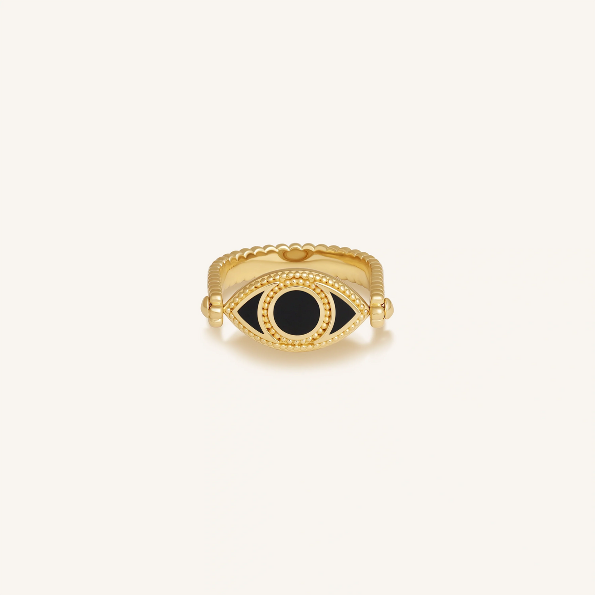 Calm Protection Evil Eye Gold Ring