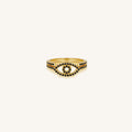 Empowered Gaze Evil Eye Gold Stack Ring 3
