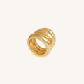 Radiant Flow Gold Ring Stack 1