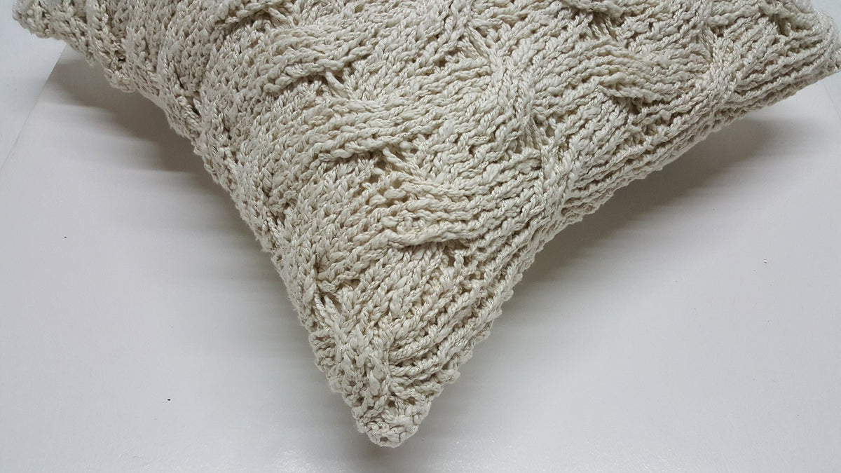 Wavy Golden Cotton Pillow