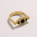 Calm Protection Evil Eye Gold Ring 5