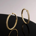 Celestial Radiance Gold Hoop Earrings 4