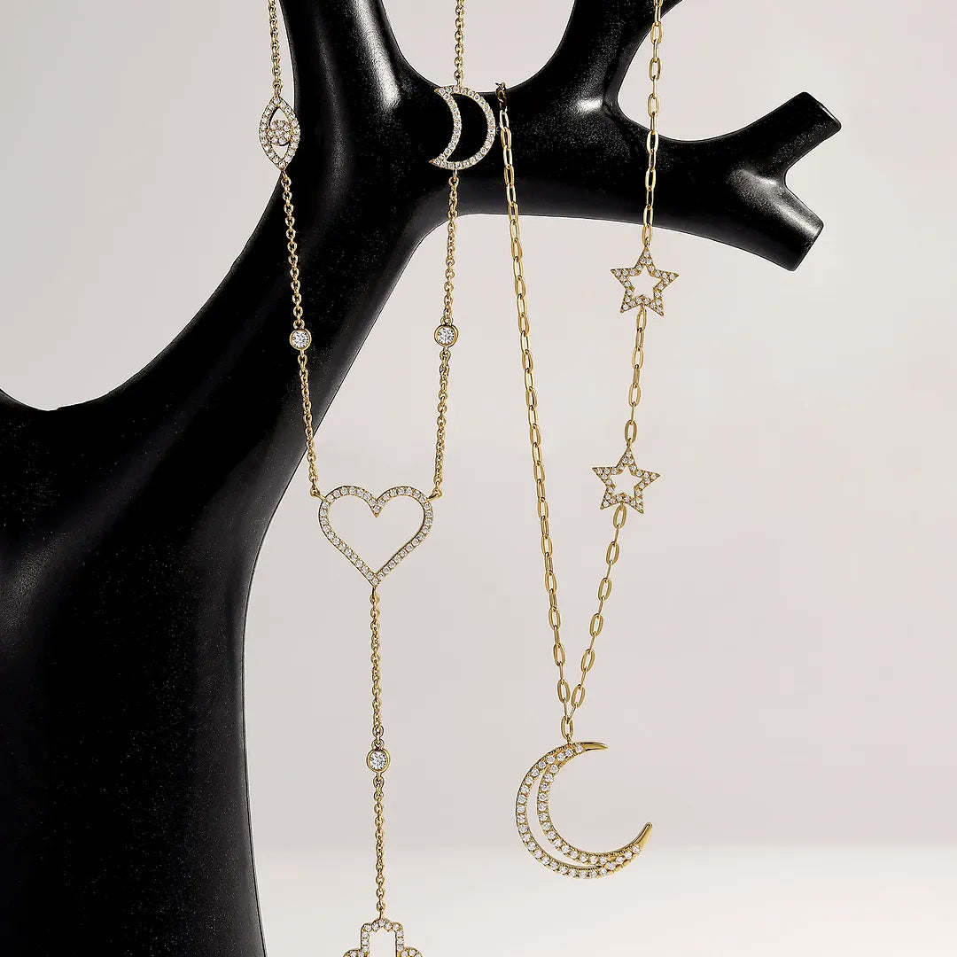 Radiant Harmony Multi-Charm Necklace