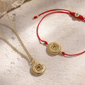 Endless Prosperity Red String Lucky Coin Bracelet 3
