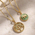 Essence of Growth Jade Tree of Life Necklace 4