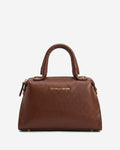 Zita (brown) - Italian calf leather women's handbag (with shoulder strap) 2