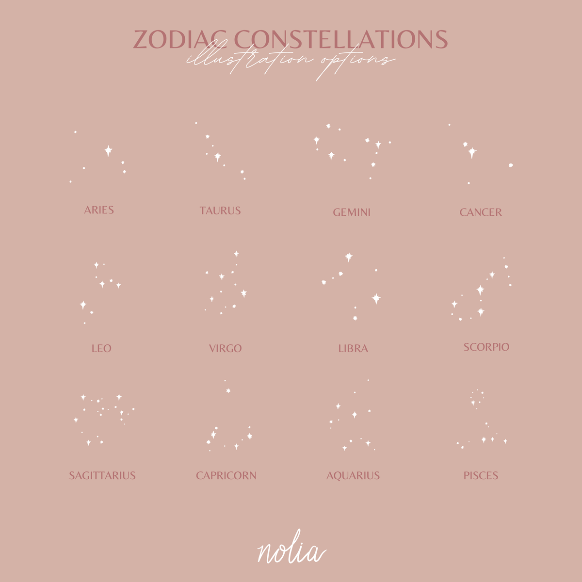 Amelia Zodiac Constellation Necklace