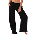Black Cotton Cabana Pants 1